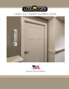 Lite Tops Cut Room Number Signs Supplement