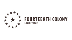 stars and fourteenth colony logo text